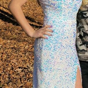 Elegant Sequin Evening Gown